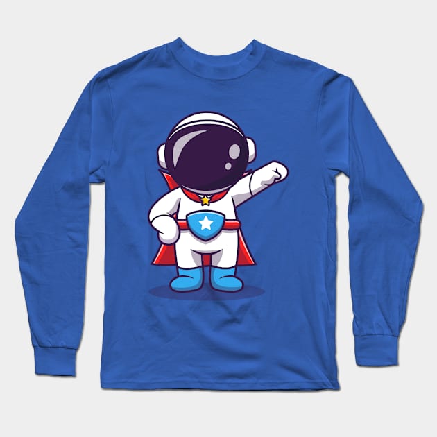 Astronaut Hero Long Sleeve T-Shirt by Mako Design 